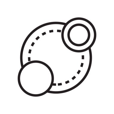 Ölçek simge vektör işareti ve beyaz arka plan üzerinde ölçek logo kavramı izole sembolü