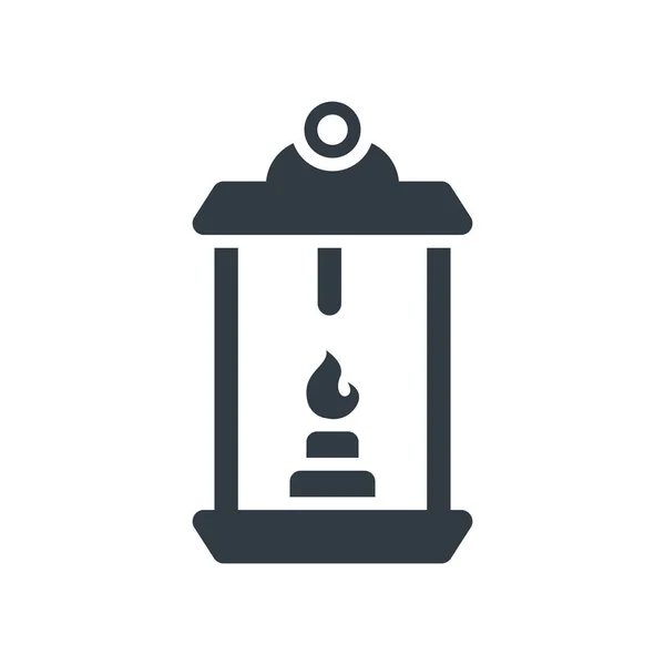 Sinal e símbolo do vetor do ícone da lanterna isolado no fundo branco — Vetor de Stock
