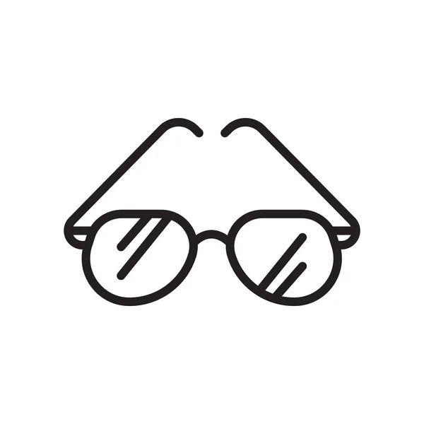 Solglasögon ikonen vektor logga och symbol isolerad på vit backgro — Stock vektor