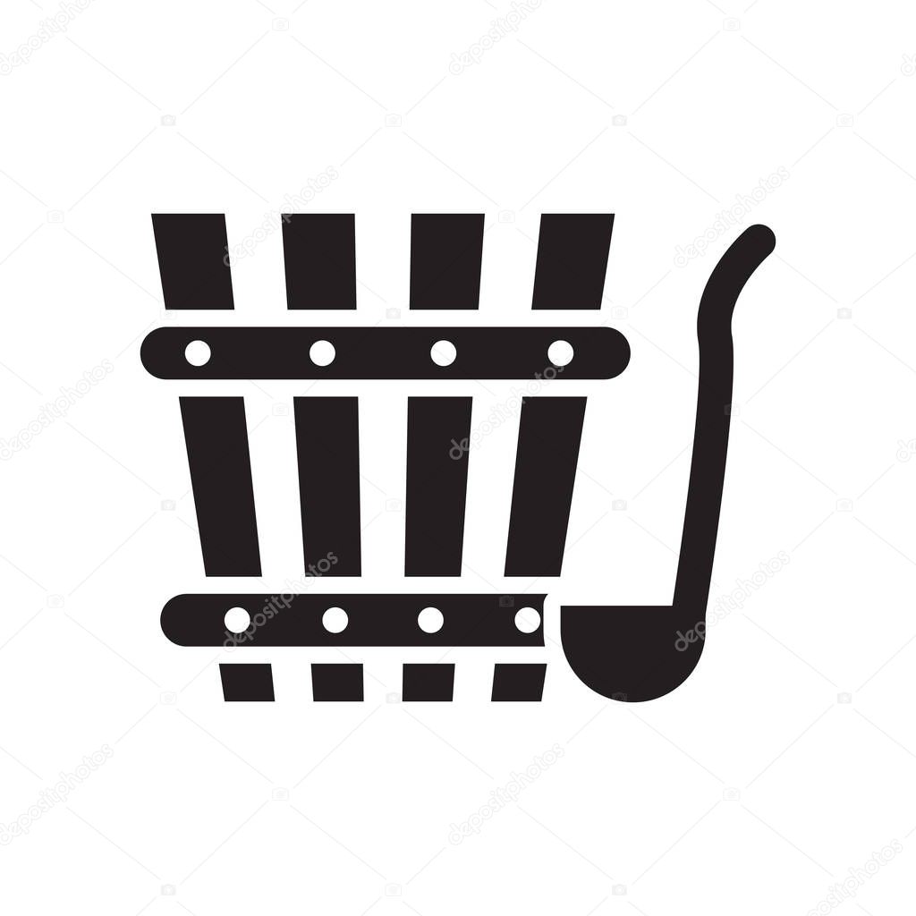 Sauna icon vector isolated on white background for your web and mobile app design, Sauna logo concept