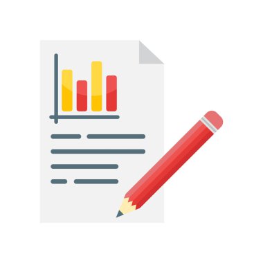 Analytics simge vektör işareti ve üzerinde beyaz backgrou izole sembolü