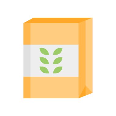 Mısır gevreği simge vektör işareti ve beyaz arka plan üzerinde izole sembolü,