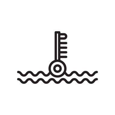 Motor soğutma simge vektör işareti ve beyaz arka plan üzerinde motor soğutma logo kavramı izole sembolü