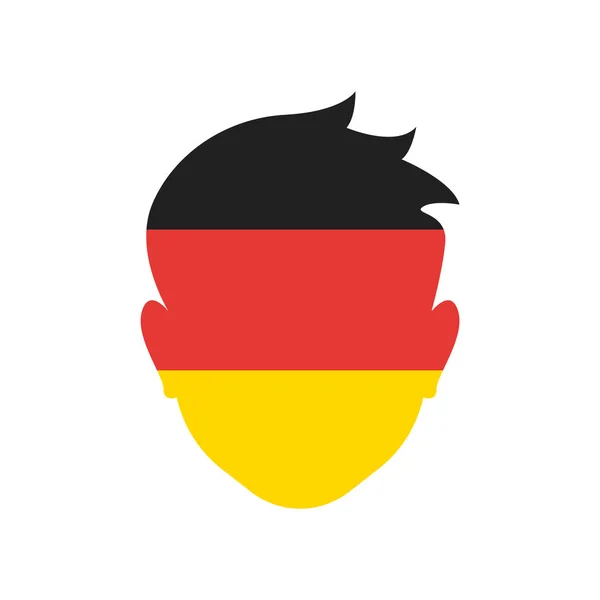 Alemania icono signo vectorial y símbolo aislado sobre fondo blanco — Vector de stock