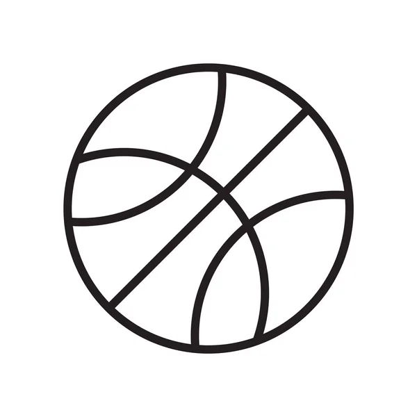 Μπάσκετ εικονίδιο διάνυσμα σημάδι και σύμβολο που απομονώνονται σε λευκό φόντο, μπάσκετ λογότυπο έννοια — Διανυσματικό Αρχείο