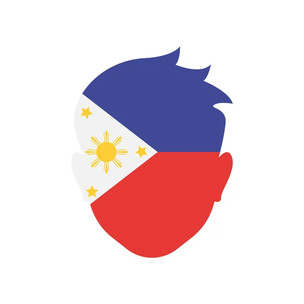 Filippinerna ikonen vektor logga och symbol isolerad på vita bakgr — Stock vektor