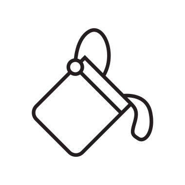 Boya Kovası simge vektör işareti ve beyaz arka plan üzerinde boya kovası logo kavramı izole sembolü