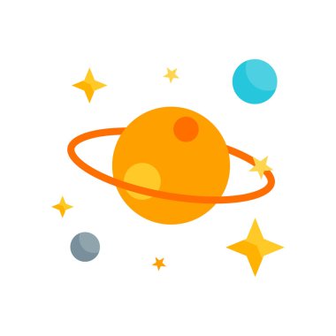 Galaxy simge vektör işareti ve beyaz arka plan üzerinde izole sembolü,