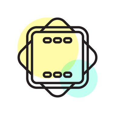 Rozet simge vektör işareti ve beyaz arka plan üzerinde izole sembolü, 