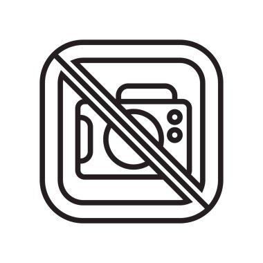 Fotoğraf kamera simge vektör işareti ve beyaz arka plan üzerinde fotoğraf kamera logo kavramı izole sembolü