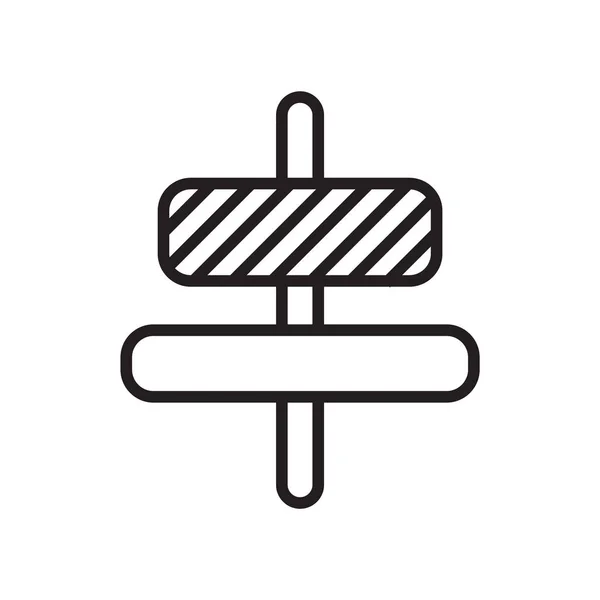 Sinal de vetor de ícone de alinhamento central e símbolo isolado no fundo branco, conceito de logotipo de alinhamento central — Vetor de Stock