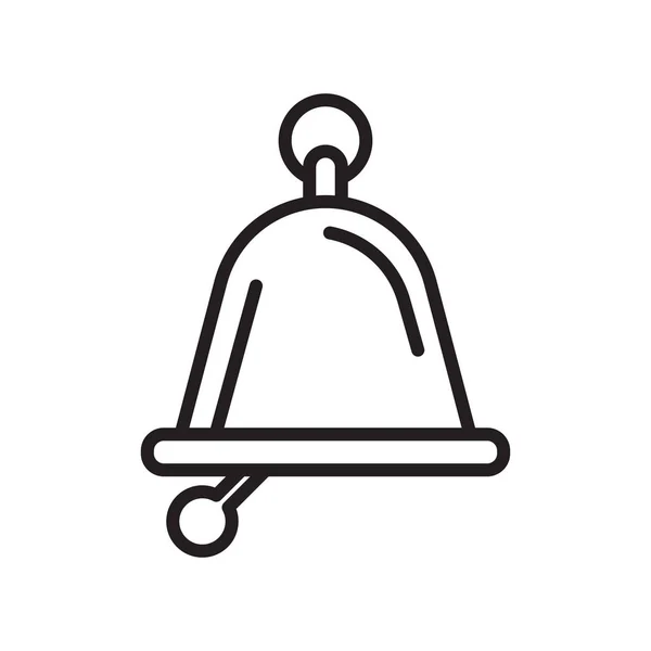Колокол иконка вектор знак и символ изолированы на белом фоне, концепция логотипа Белл — стоковый вектор
