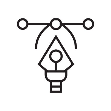 Vektör simge vektör işareti ve beyaz arka plan üzerinde vektör logo kavramı izole sembolü