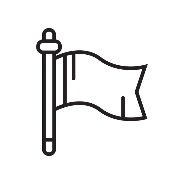 Знак вектора флага и символ на белом фоне, концепция логотипа флага — стоковый вектор