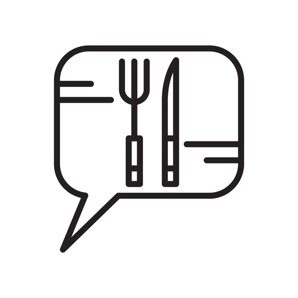 Εστιατόριο εικόνα διάνυσμα σημάδι και σύμβολο που απομονώνονται σε λευκό φόντο, εστιατόριο έννοια λογότυπο — Διανυσματικό Αρχείο