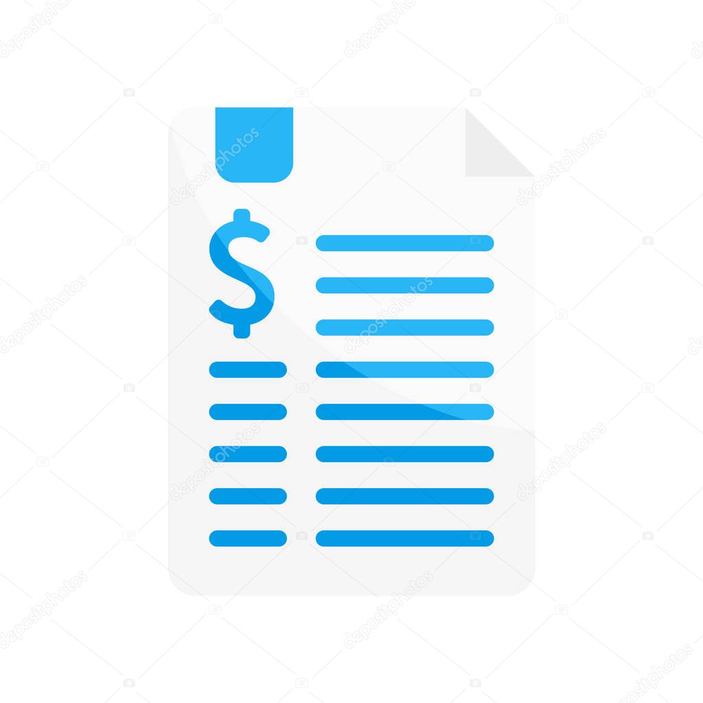 Contract icon vector isolated on white background for your web and mobile app design, Contract logo concept