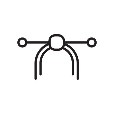 Simge vektör işareti ve beyaz arka plan üzerinde izole sembolü eğrileri, logo kavramı eğrileri