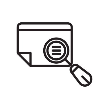 Önizleme simge vektör işareti ve beyaz arka plan üzerinde izole sembolü