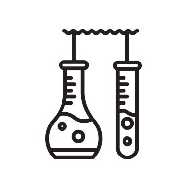 Şişeler simge vektör beyaz zemin üzerine şişeler işareti, l izole