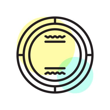 Rozet simge vektör işareti ve beyaz arka plan üzerinde izole sembolü, 