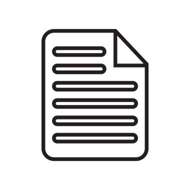 Not simge vektör işareti ve beyaz arka plan üzerinde Not logo kavramı izole sembolü