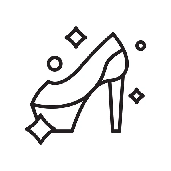 High heel icon vector isolated on white background, High heel si — Stock Vector