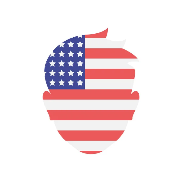 Estados Unidos icono signo vectorial y símbolo aislado en la espalda blanca — Vector de stock