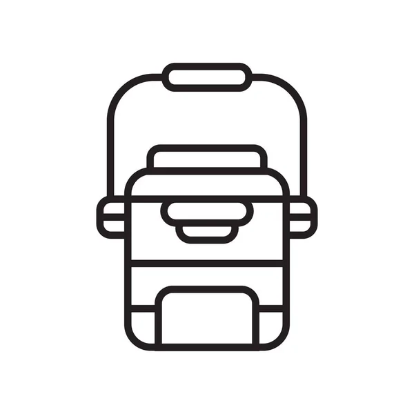 冰箱图标矢量符号和符号隔离在白色背景, 冰柜徽标概念 — 图库矢量图片