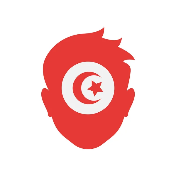 Tunus simge vektör işareti ve beyaz arka plan üzerinde izole sembolü — Stok Vektör
