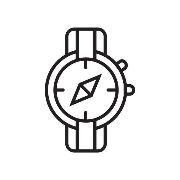 Ikona Kompas wektor znak i symbol na białym tle na białym tle, kompas koncepcja logo — Wektor stockowy