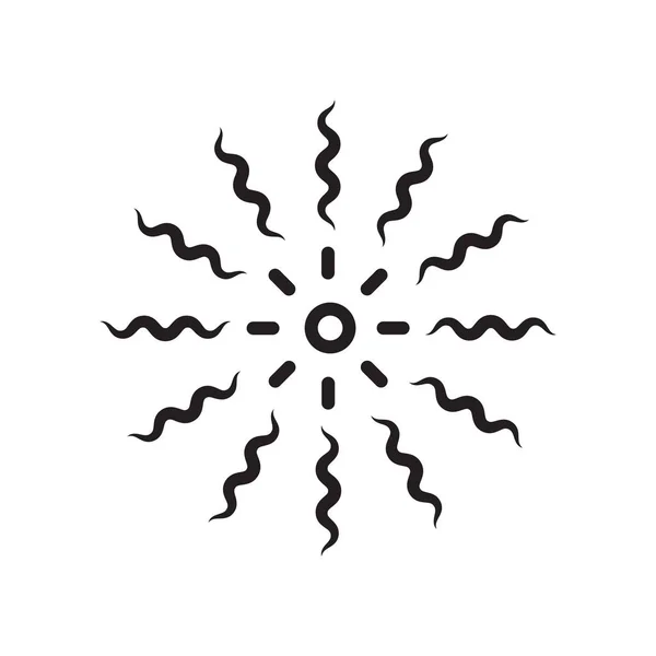 Icône de feux d'artifice signe vectoriel et symbole isolé sur fond blanc, concept de logo de feux d'artifice — Image vectorielle