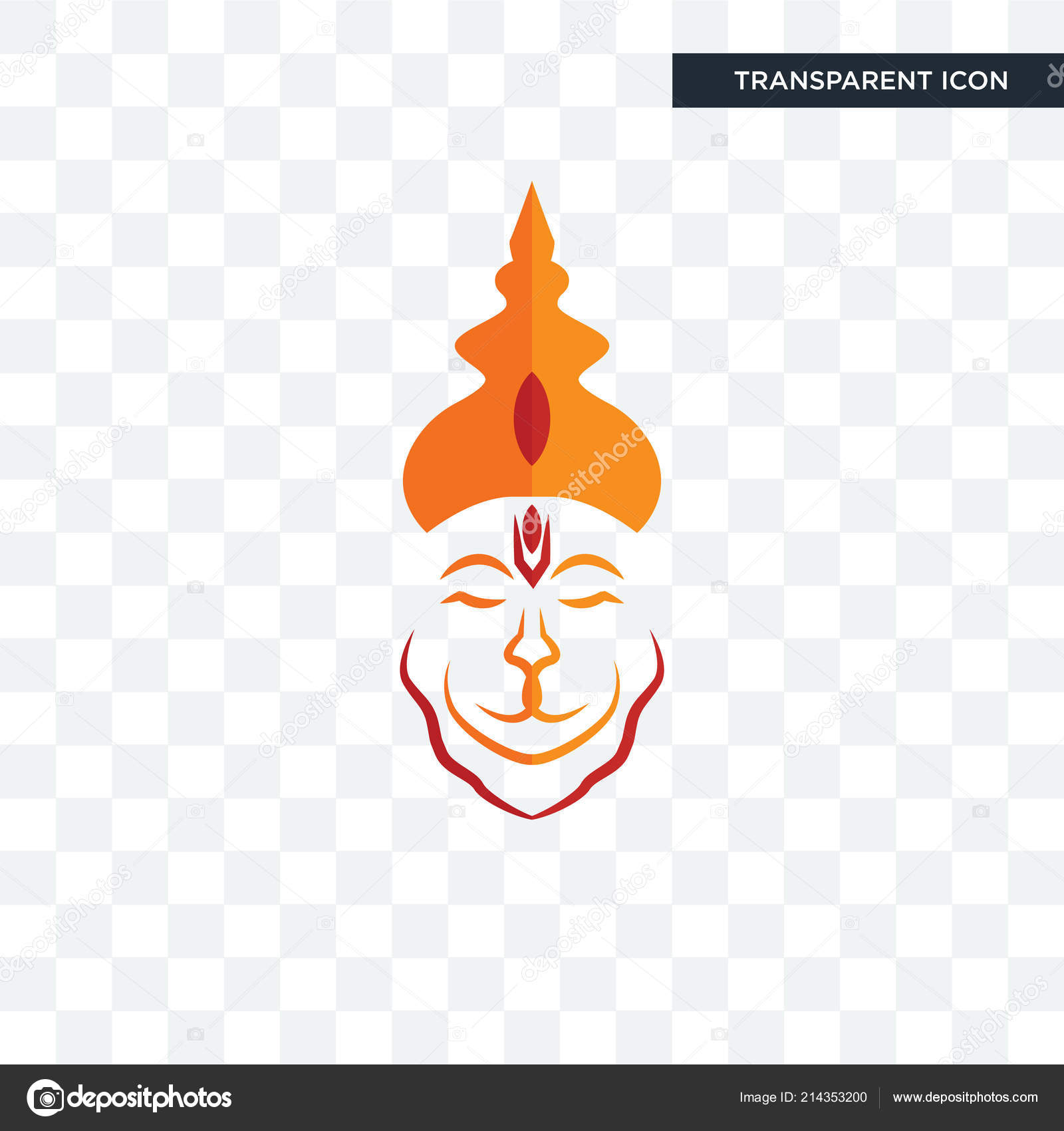 Hanuman ji vector icon isolated on transparent background, hanum Stock  Vector Image by ©vectorgalaxy #214353200