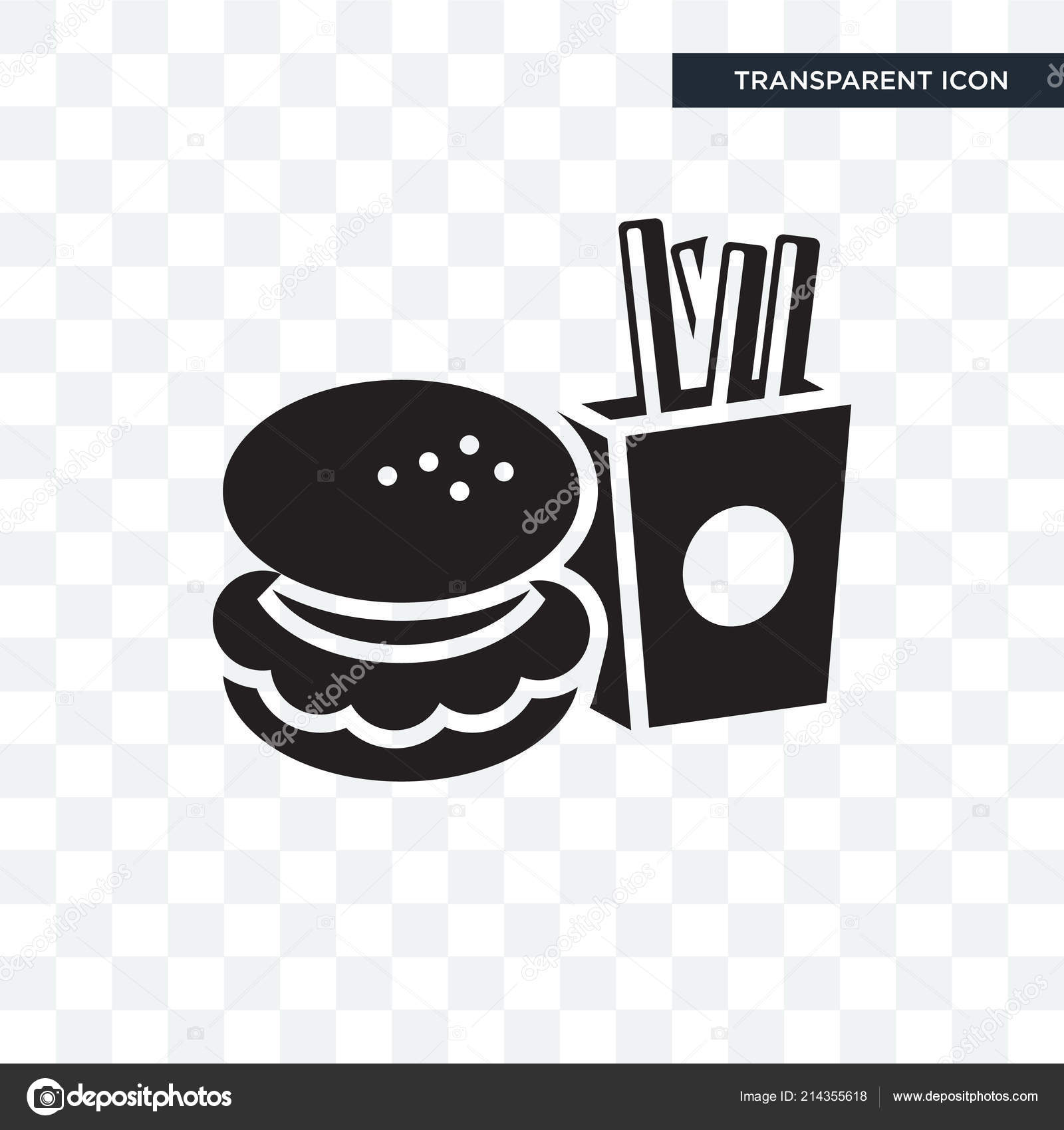 Fast Food Vector Icon Isolated On Transparent Background Fast F