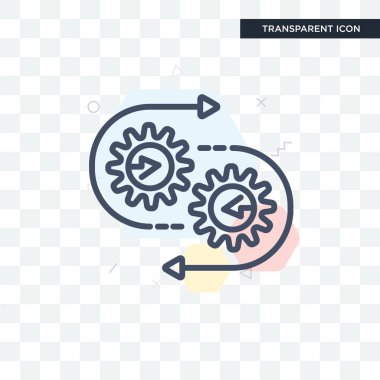 Saydam arka plan üzerinde sistem lo izole sistem vektör simgesi