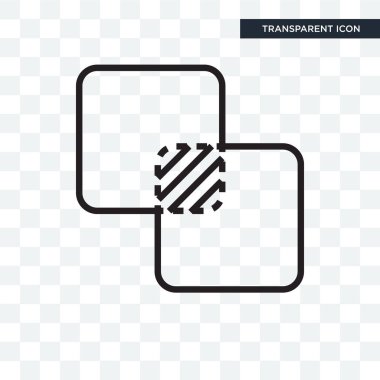 Saydam arka plan üzerinde Unite logo izole vektör simge birleştirmek