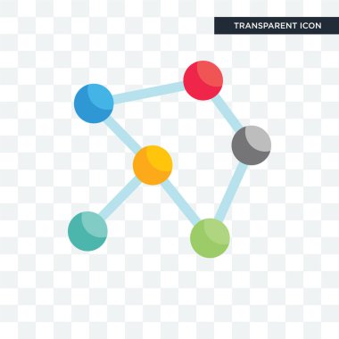 Saydam arka plan üzerinde Netwo izole ağ vektör simgesi