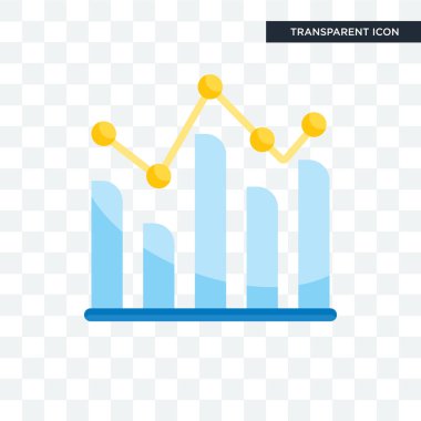 Saydam arka plan üzerinde Analyt izole analytics vektör simgesi