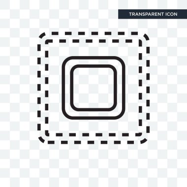 Saydam arka plan üzerinde izole seçimi vektör simge seçin