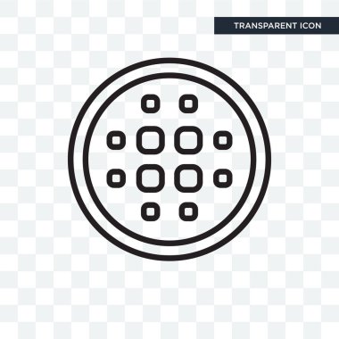 Saydam arka plan üzerinde bulanıklık logosu d izole vektör simge bulanıklık
