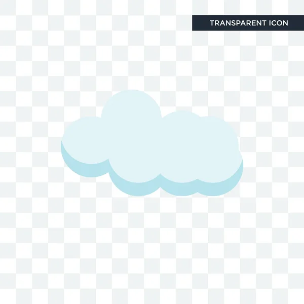 투명 한 배경, Cloude에 고립 된 lo Cloude 벡터 아이콘 — 스톡 벡터