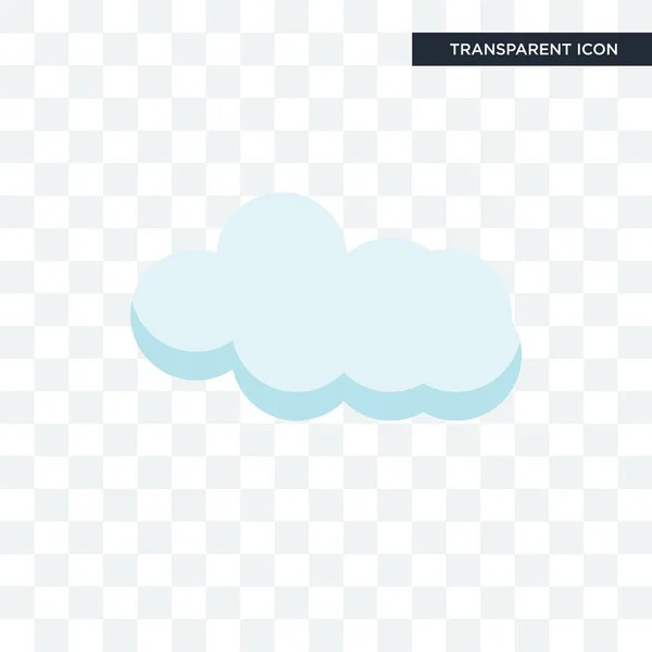 Cloude vector icono aislado sobre fondo transparente, Cloude lo — Archivo Imágenes Vectoriales