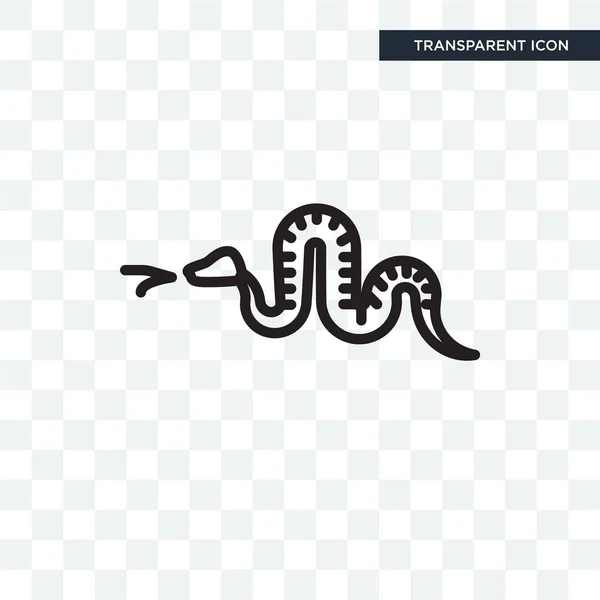 Icona vettoriale serpente isolata su sfondo trasparente, logo Snake — Vettoriale Stock