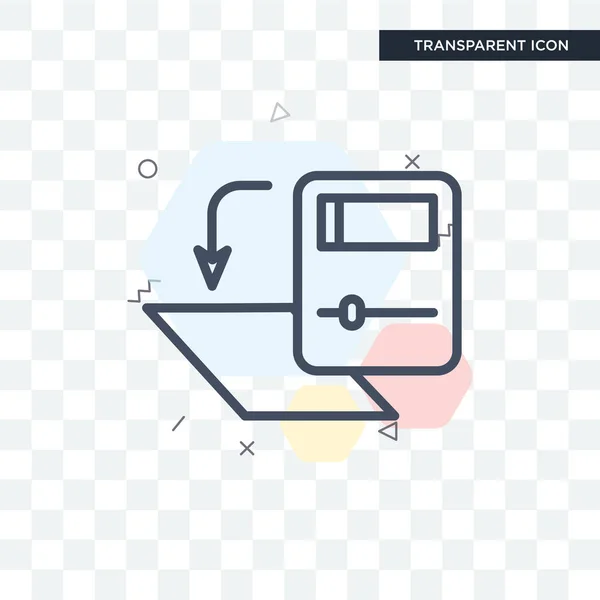 Pictogram laag vector geïsoleerd op transparante achtergrond, laag logo — Stockvector