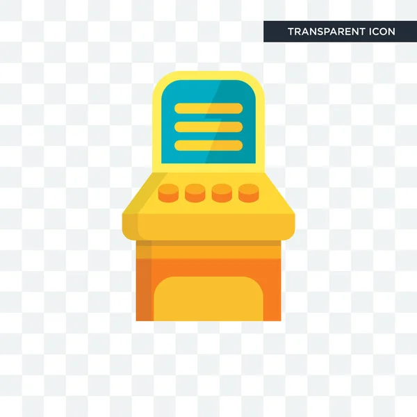 Spel vector pictogram geïsoleerd op transparante achtergrond, Game logo d — Stockvector