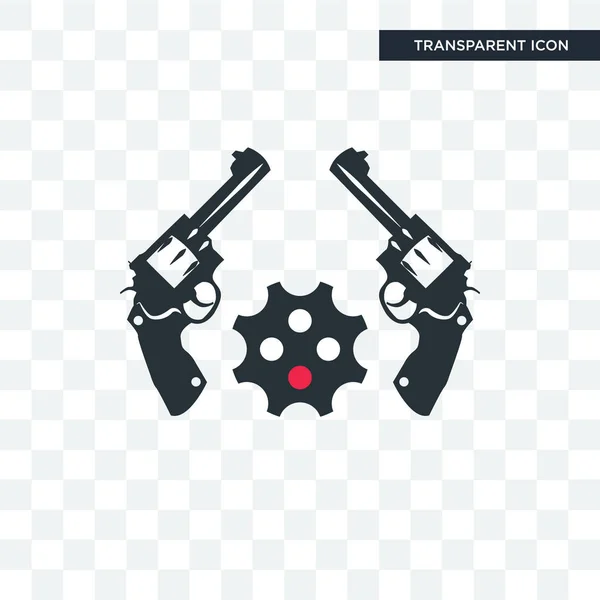 Revolver vector pictogram geïsoleerd op transparante achtergrond, draaien — Stockvector