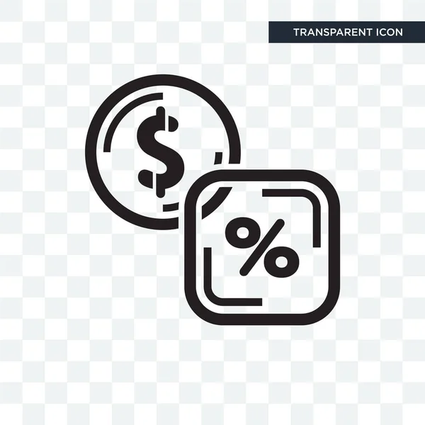 Banca icono vectorial aislado sobre fondo transparente, Banca — Vector de stock