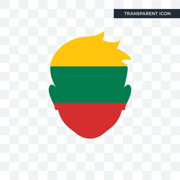 Litouwen vector pictogram geïsoleerd op transparante achtergrond, Letland — Stockvector