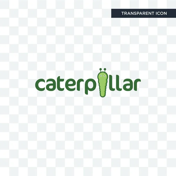 Caterpillar vektor ikonen isolerad på transparent bakgrund, cate — Stock vektor