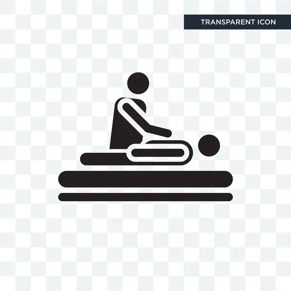 Massage vector icon isolated on transparent background, Massage