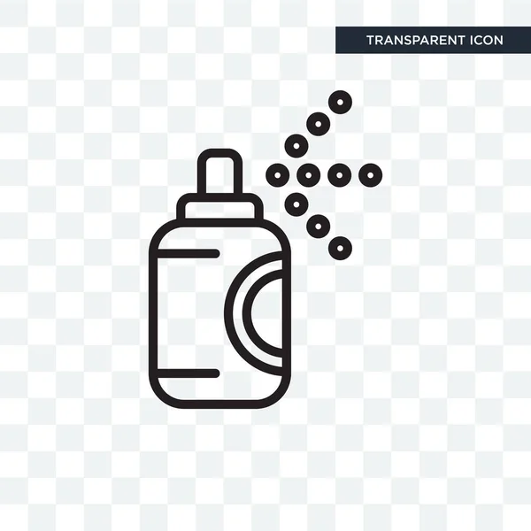 Spray wektor ikona na białym tle na przezroczystym tle, Spray logo — Wektor stockowy